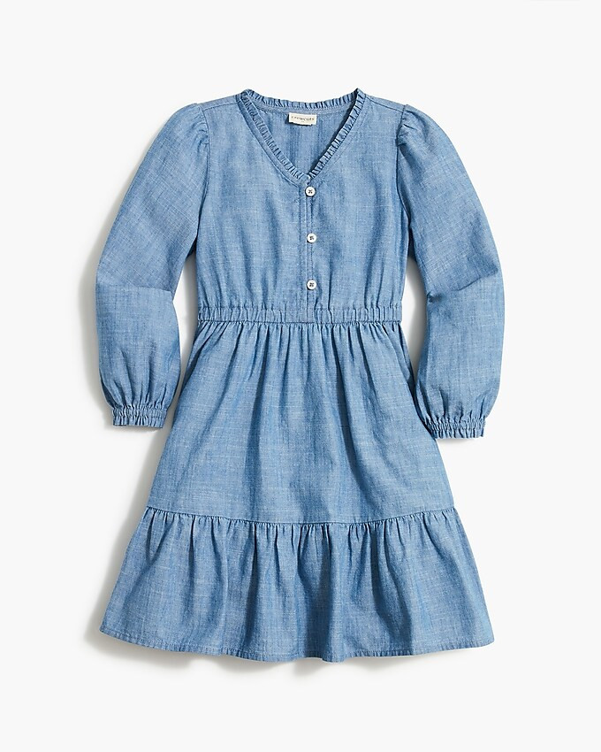 Girls' chambray shirtdress | J.Crew Factory