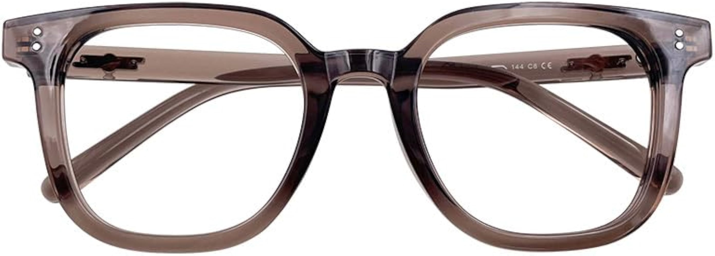 Blue Light Reading Glasses for Women Men Oversized Square Frame Blocking Readers | Amazon (US)