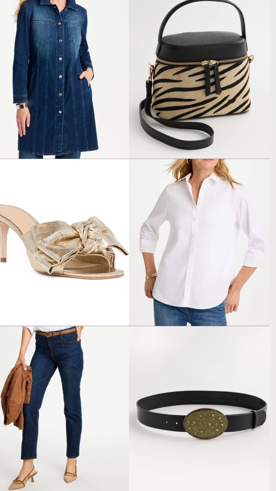 This look is absolutely beautiful. I would wear the denim jacket open with a belt around to define your waist. The accessories are spot on! Such CHIC and versatile pieces for fall. #lovechicos #chicos #fallstyle

#LTKootd #LTKOver40