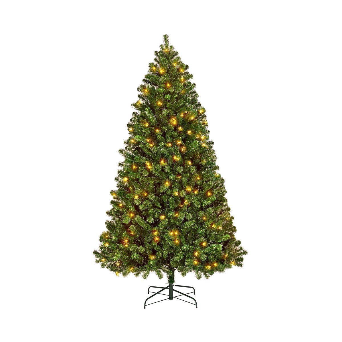 Yaheetech Pre-lit Spruce Artificial Christmas Tree with 150 Incandescent Warm White Lights | Target