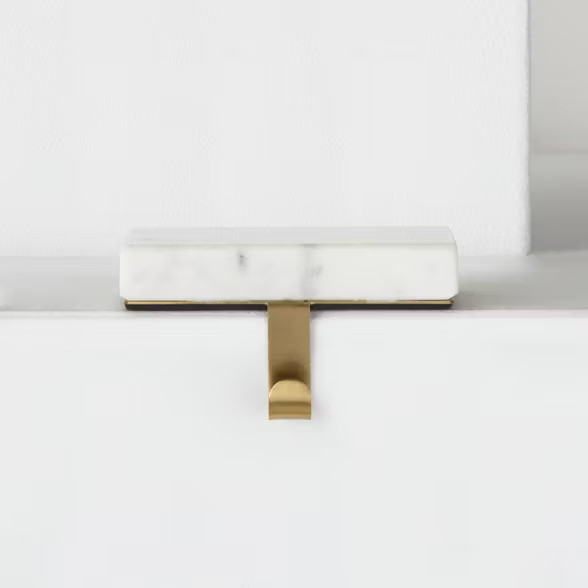 2pk Metal & Marble Decorative Christmas Stocking Holder - Wondershop™ | Target