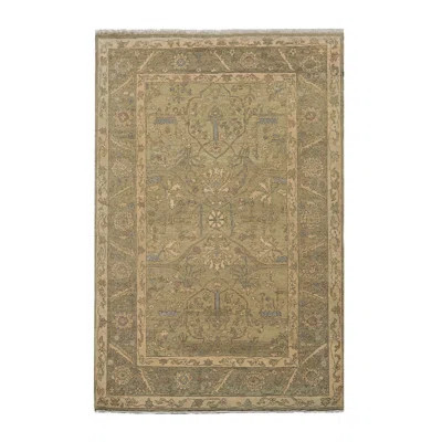 One-of-a-Kind Hand-Knotted 5'6" x 8'6" Wool Area Rug in Champagne | Wayfair North America