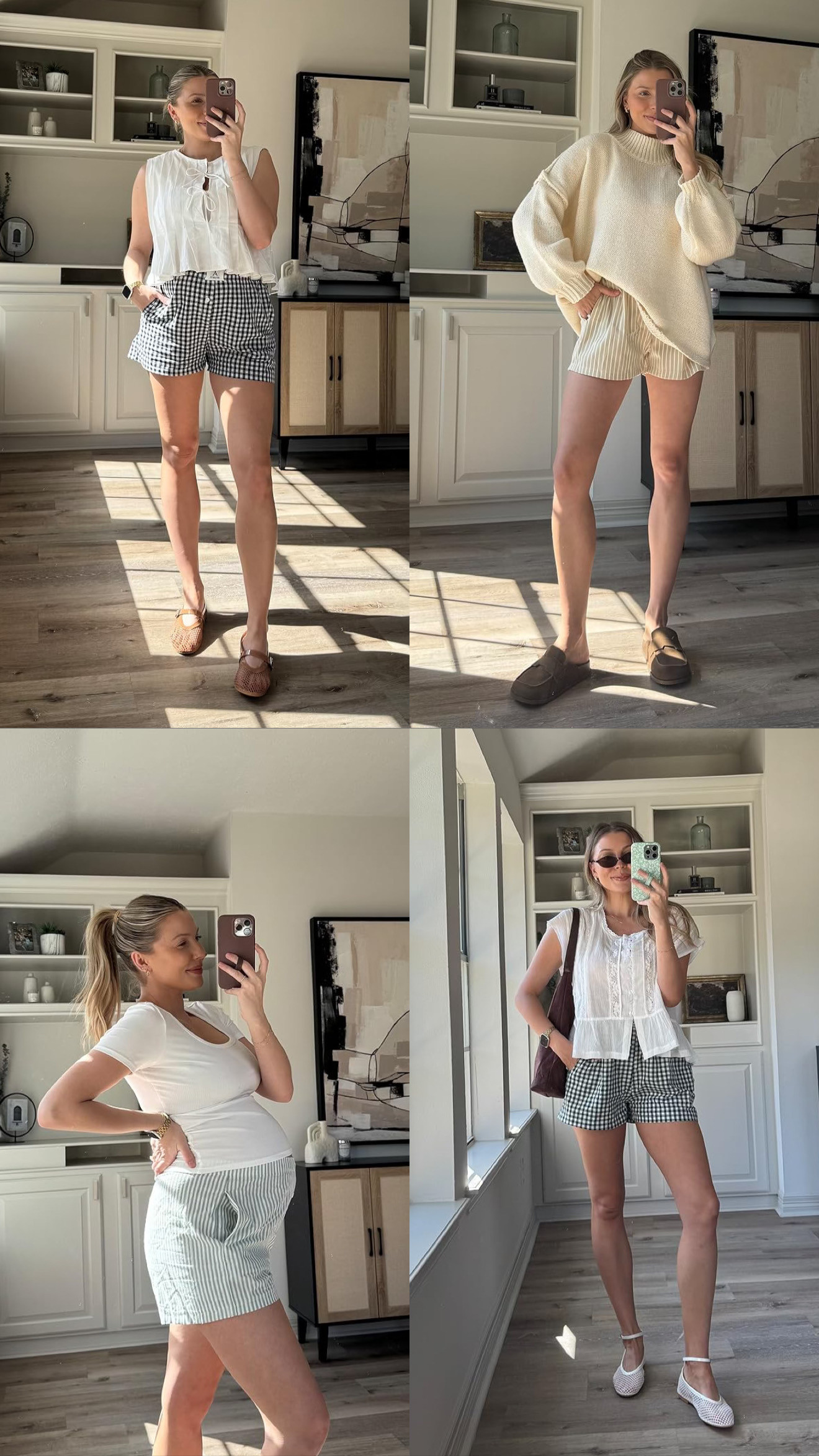 Fav pair of boxer shorts styled 4 ways!  

 #LTKootd #LTKFindsUnder50