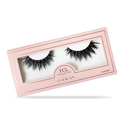House of Lashes Iconic False Eyelashes - Comfortable Fake lashes for Bold Daring Look, Easy and Reusable Faux Mink Lashes for All Eye Shapes | Amazon (US)