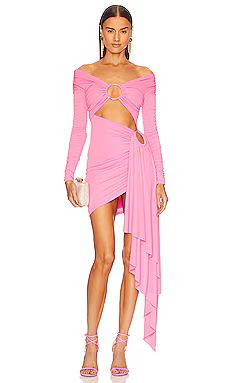 Michael Costello x REVOLVE Kurt Mini Dress in Pink from Revolve.com | Revolve Clothing (Global)