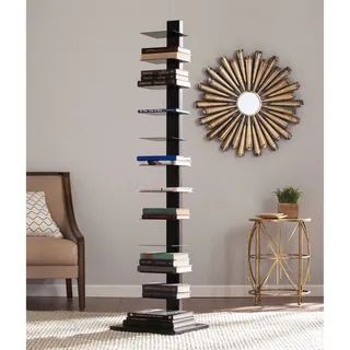 SEI Furniture Denargo Black Spine Tower Shelf | Overstock.com Shopping - The Best Deals on Media/... | Bed Bath & Beyond