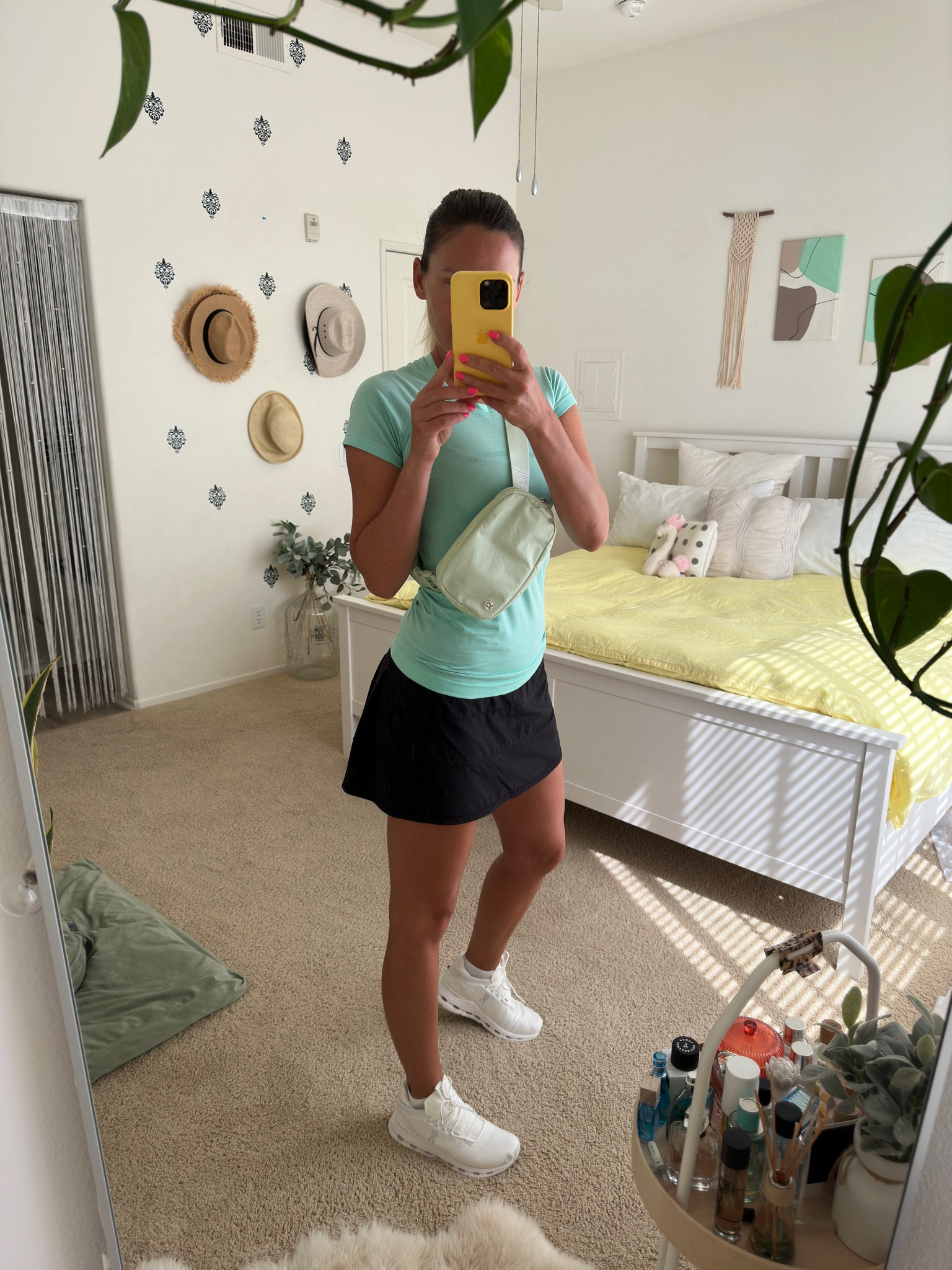 Lululemon outfit and dupes at the link below ⬇️ 
T-shirt size 4
Skirt size 6
Sneakers size 7.5

#LTKFind