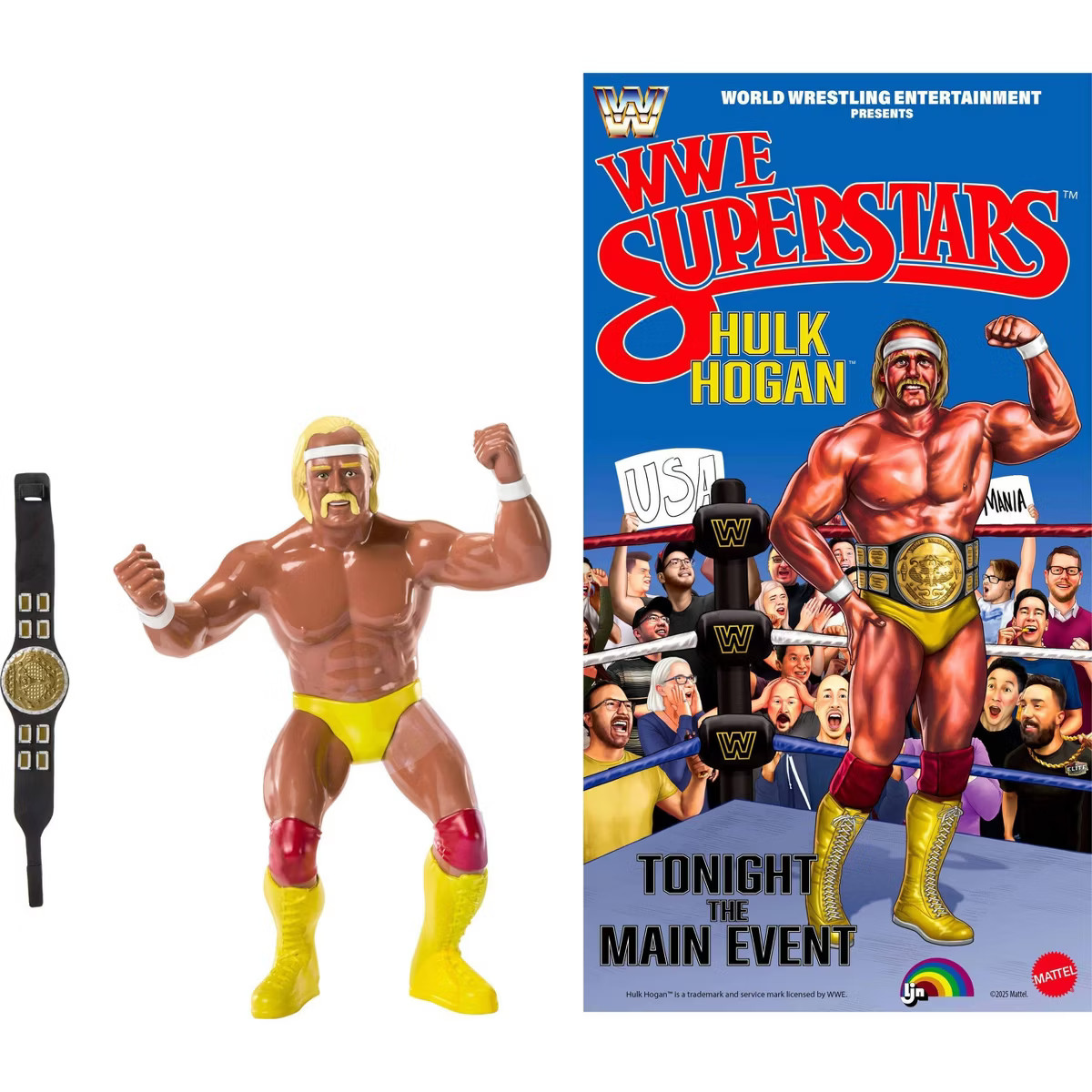 WWE LJN Superstars Hulk Hogan Action Figure 1980s Retro 8" Collectible Toy | Target