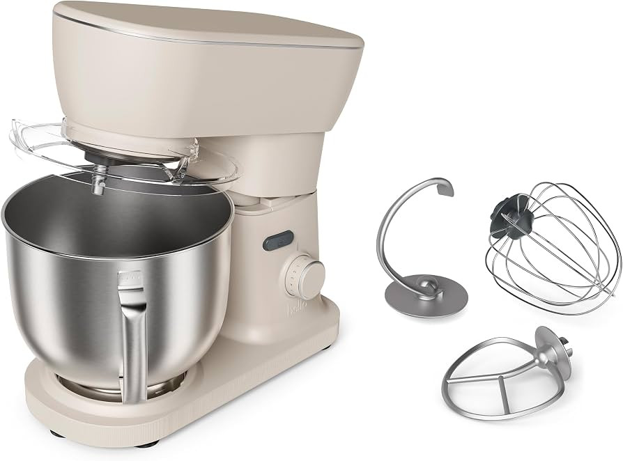 bella STIR 5.3Qt Tilt-Head Stand Mixer, 12-Speed Countertop Mixer, Oatmilk | Amazon (US)