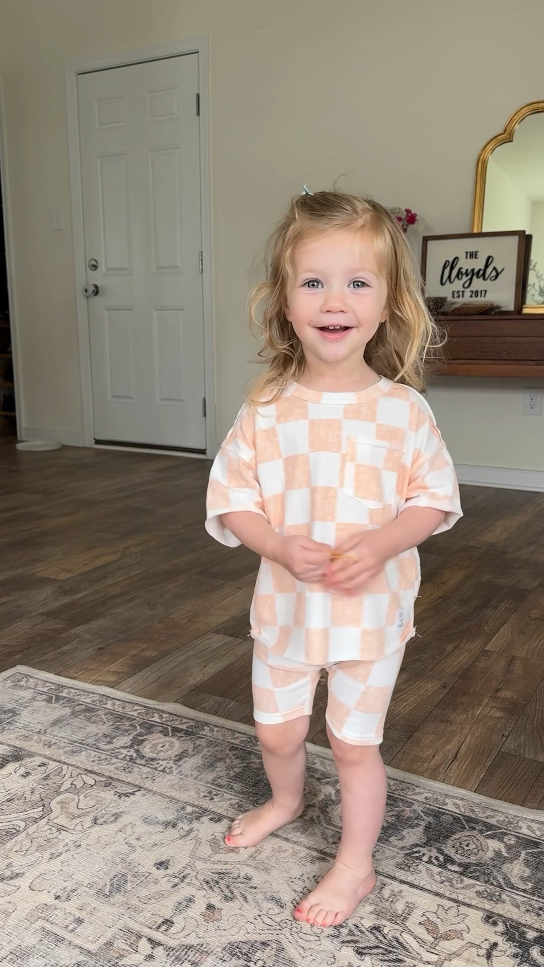 Daisy’s OOTD 🫶🏻 wearing size 2T shorts and I sized up to a 3T shirt for an oversized look that will also fit her longer 😅

Grayson brand from Target 

#LTKstyletip #LTKbaby #LTKkids