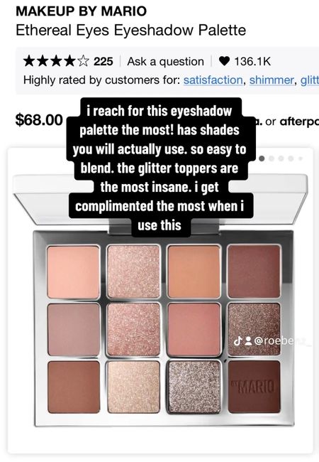 Makeup by Mario Ethereal eyes eyeshadow palette is my most used!! 

Sephora sale
makeup 
beauty
gifts for her 
Christmas gifts 

#LTKHolidaySale #LTKGiftGuide #LTKbeauty