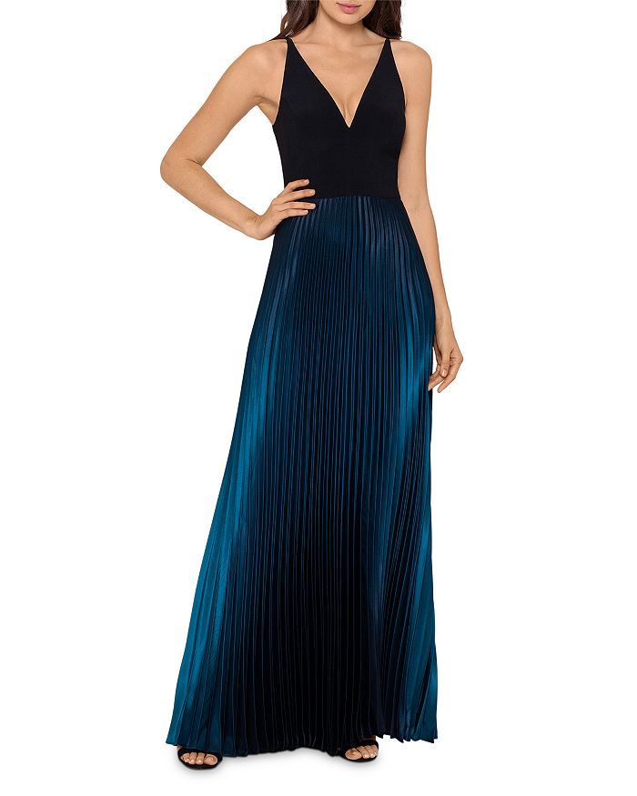 Pleated Shimmer Gown - 100% Exclusive | Bloomingdale's (US)