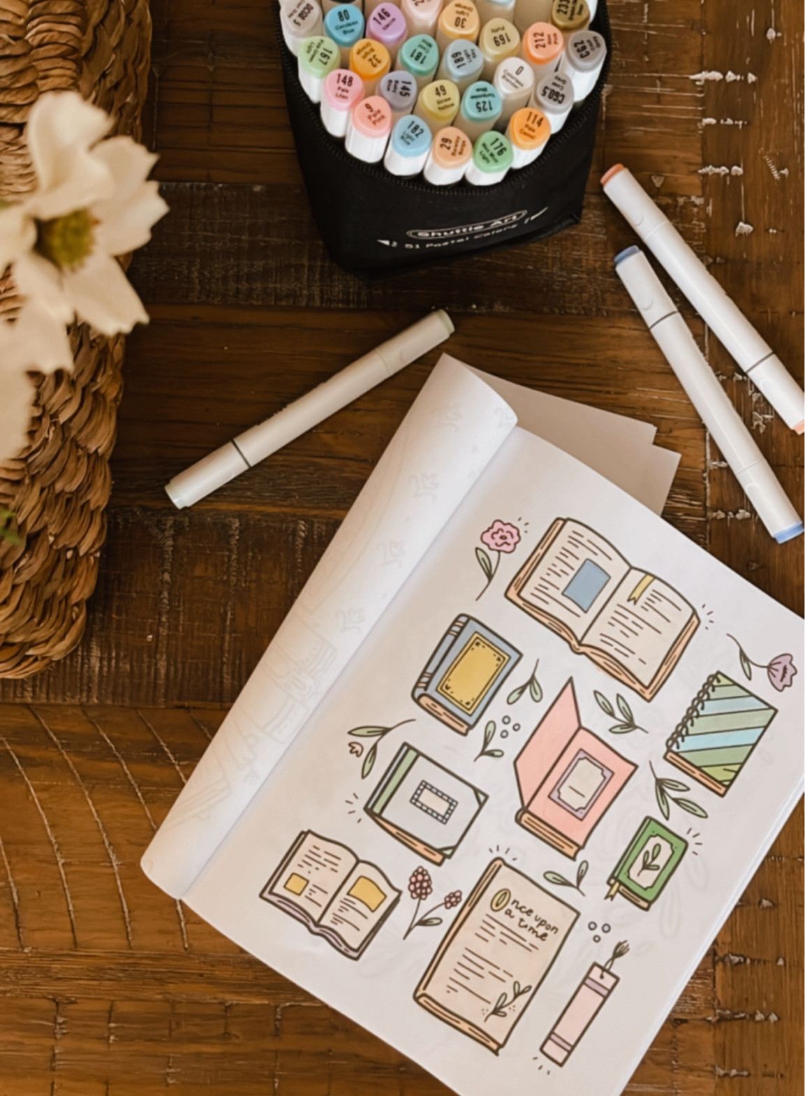 My favorite markers and current favorite coloring book! 🤍

#LTKfindsunder50 #LTKSeasonal #LTKhome