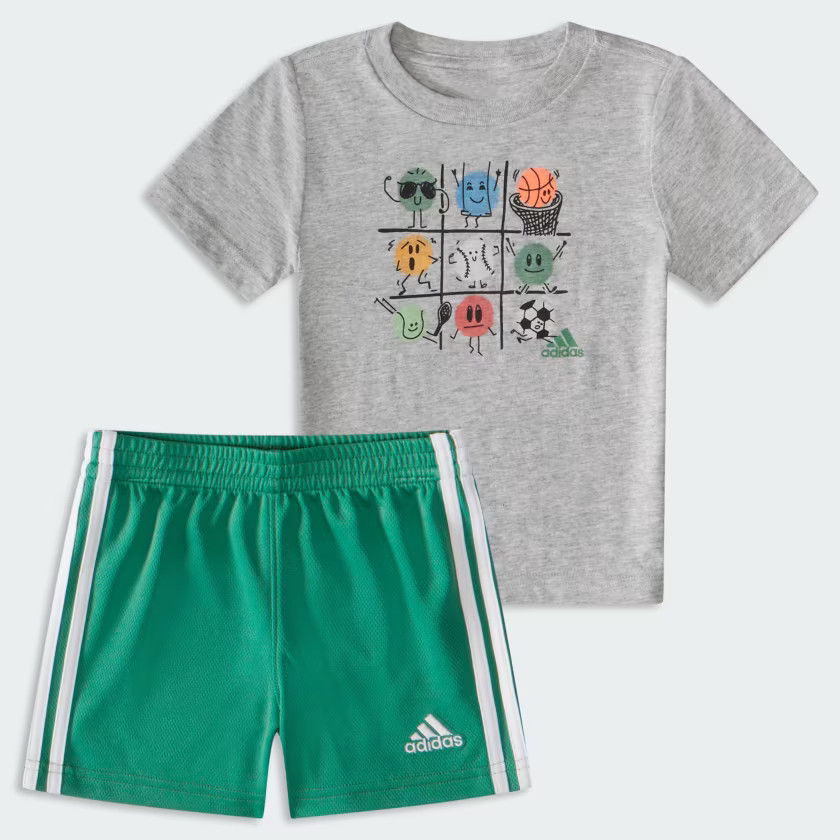 AOP CTN TEE 3S SHORT SET | adidas (US)