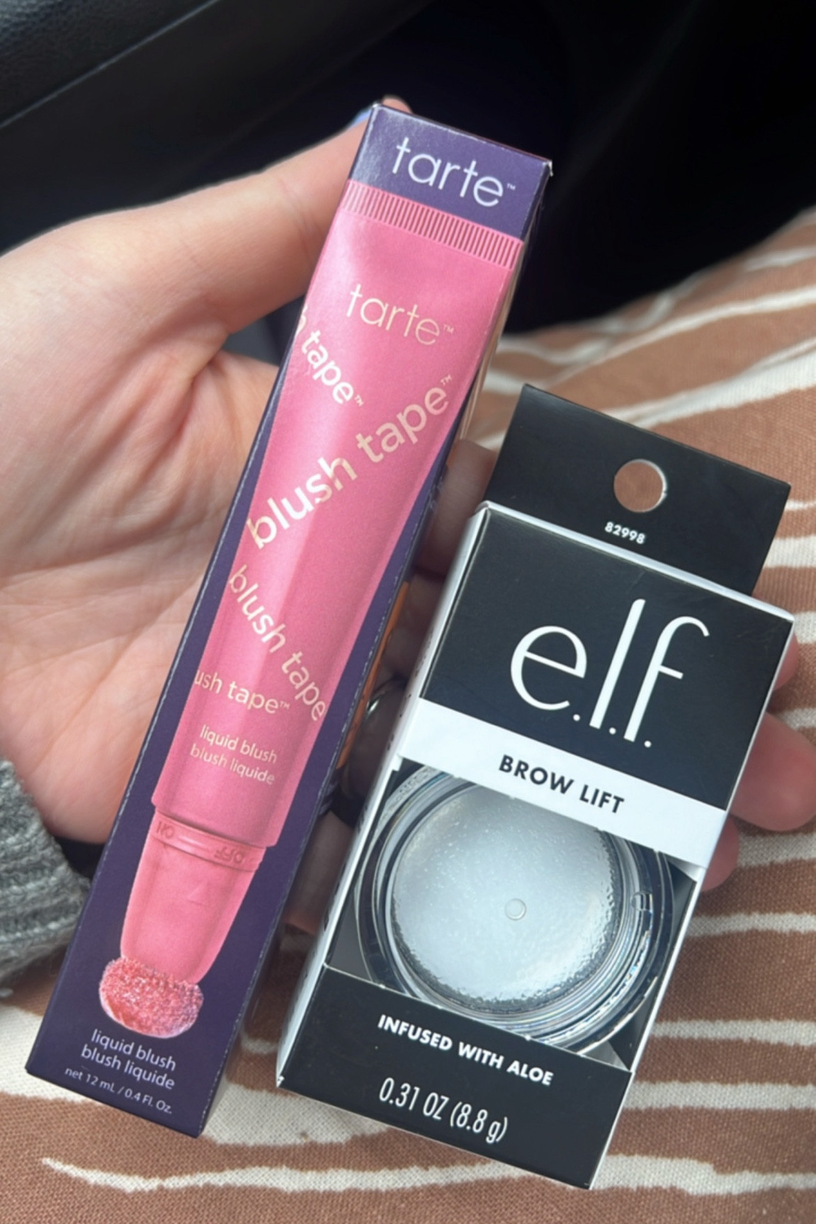 Two of my favorite make up products! For blush and eyebrows.