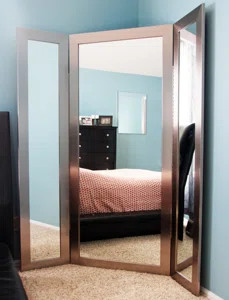 Orren Ellis Lincolnshire Full Body Trifold Accent Mirror | Wayfair.ca | Wayfair North America