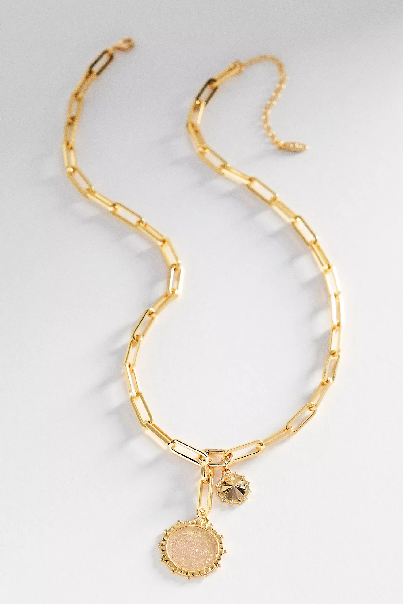 By Anthropologie Chunky Coin Charm Necklace | Anthropologie (US)