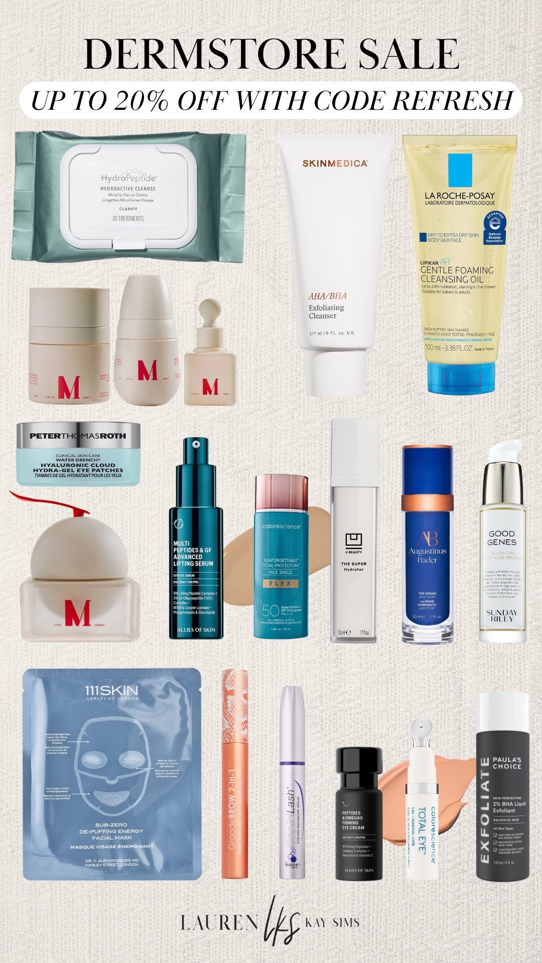 skincare faves up to 20% off with code REFRESH ✨