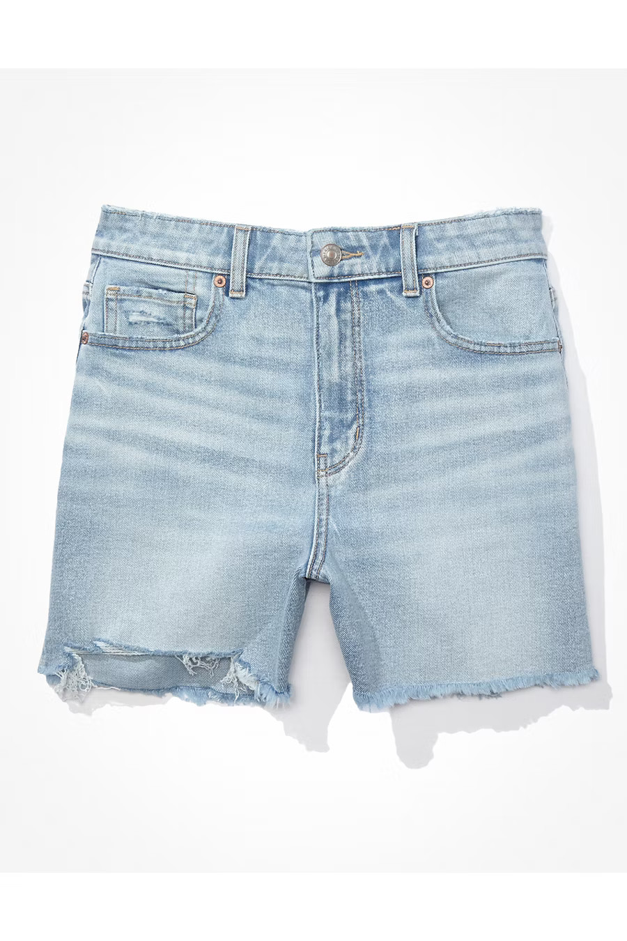 AE Stretch Denim Highest Waist Baggy Short | American Eagle Outfitters (US & CA)
