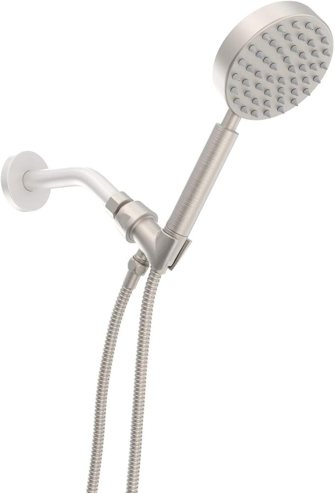 All Metal Hand Held Shower Head with Hose and Holder, Brushed Nickel | 2.5 GPM Rainfall Flow with... | Amazon (US)