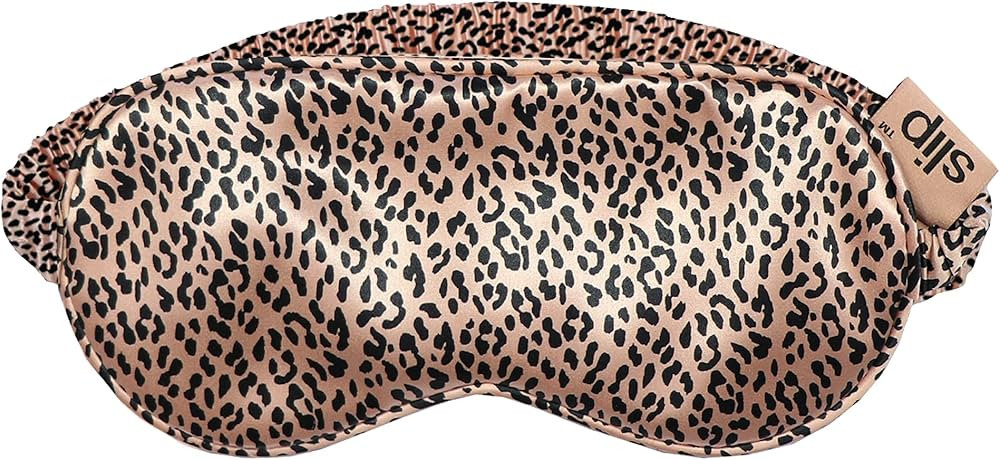 Slip Silk Sleep Mask, Rose Leopard (One Size) - 100% Pure Mulberry 22 Momme Silk Eye Mask - Comfo... | Amazon (US)