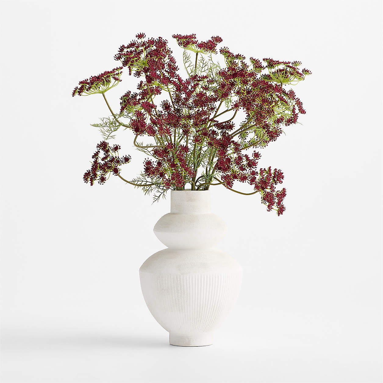 Faux Purple Queen Anne's Lace Stem 43" | Crate & Barrel | Crate & Barrel