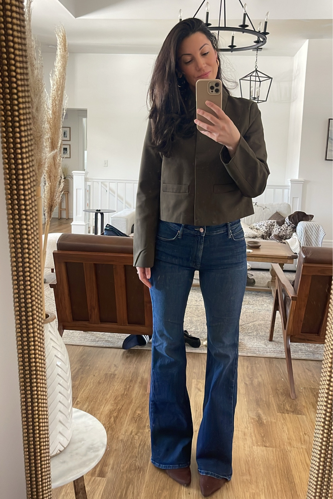 Sunday fit! Loving this style jacket top and it’s on sale! It would look cute with a skirt too Xx

Jeans, bell bottoms, poplin top, collared jacket, spring outfits 

#LTKFindsUnder50 #LTKSaleAlert