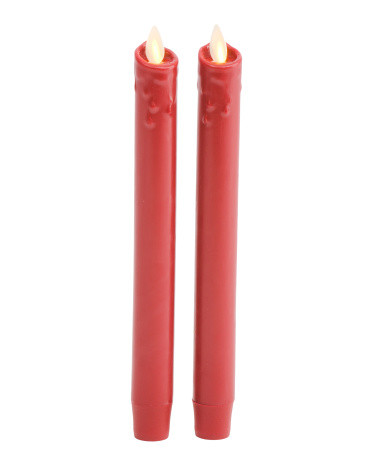 Set Of 2 Wax Drip Tapers | TJ Maxx