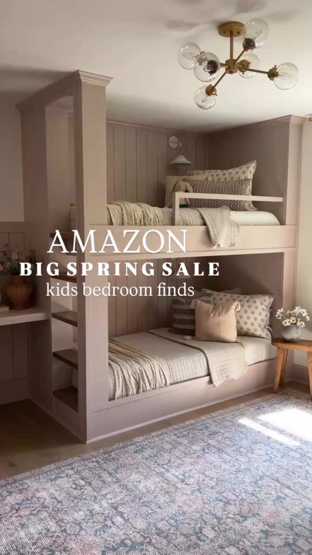#amazon #founditonamazon #amazonbigspringsale #amazonpartner
@amazon @amazonhome
Kids bedroom | bunk room | girls bedroom decor | home decor | kids bedding | muslin baby blanket | loloi rug | velvet curtain panels

#LTKKids #LTKHome #LTKSaleAlert