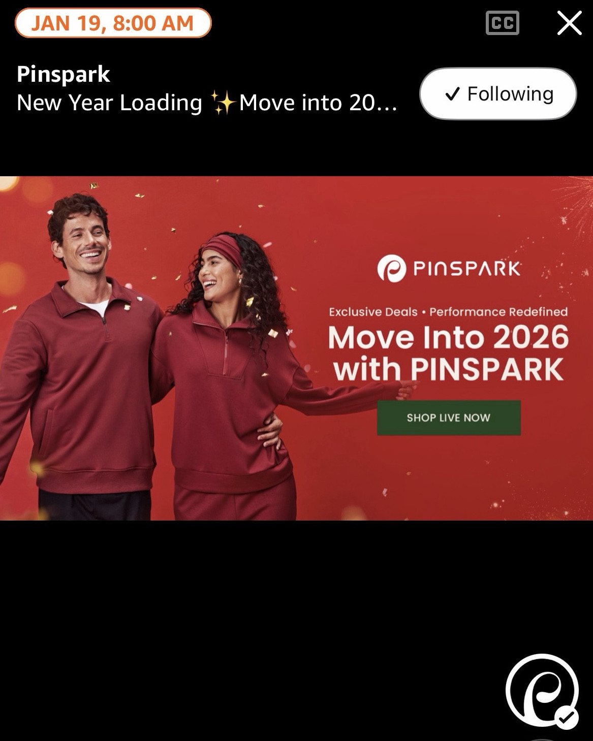 New Year Loading ✨Move into 2026 with Pinspark and me on Amazon Live Monday January 19, 2026 at 8 am EST! Join on Amazon:
https://www.amazon.com/live/broadcast/89f4ba92-aa28-4ac2-beb2-2ec3bbc0d1be?placementId=shopping-videos-home&ref=cm_sw_al_ms_6htb3XJGFtkF2 
Shop LTK finds under 50 ltk men’s and LTK active styles for women and men this gear! Sporty chic workout and loungewear, cute gym LTK ootd 

#LTKFindsUnder50 #LTKMens #LTKActive