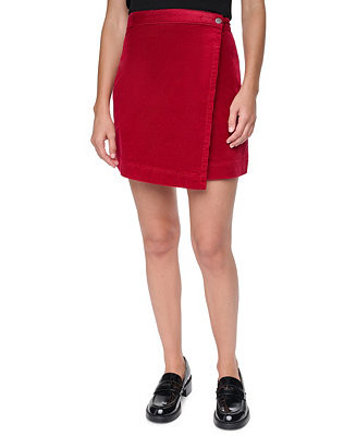 Women's High-Waisted Wrap Mini Skirt | Macy's