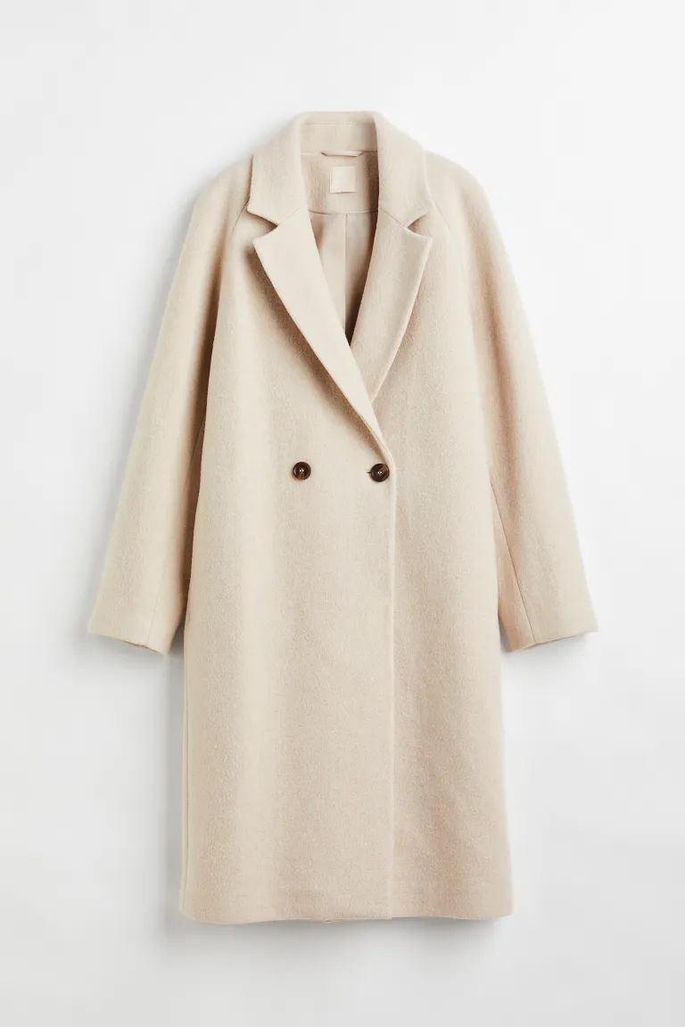 Double-breasted wool-blend coat | H&M (UK, MY, IN, SG, PH, TW, HK)