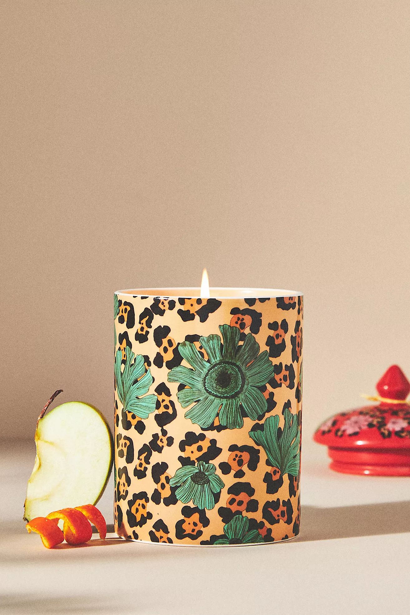 Theodora Apple Cider Champagne Ceramic Jar Candle | Anthropologie (US)