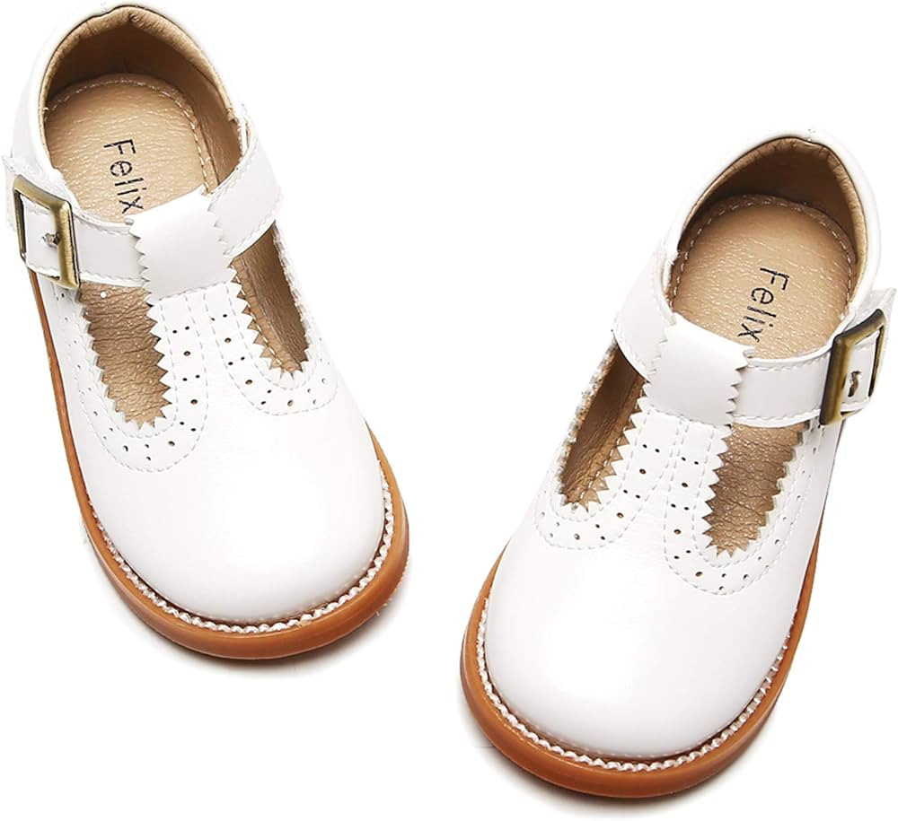Felix & Flora Toddler Little Girl Mary Jane Dress Shoes - Ballet Flats for Easter Flower Girl Par... | Amazon (US)