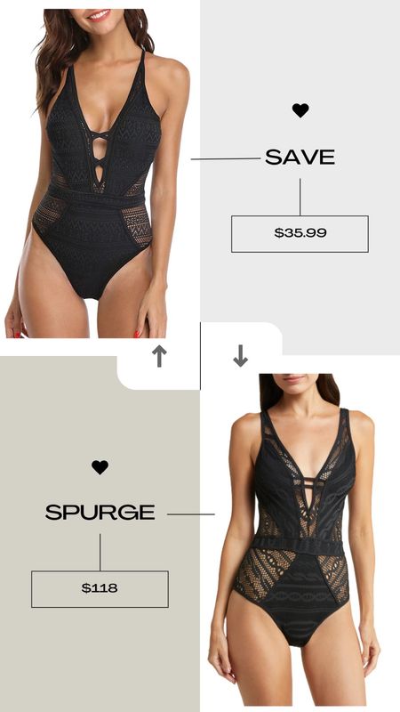This save vs splurge is a no brained to me! Amazon swimsuit has such great reviews and is very affordable!! 

#LTKswim #LTKFind #LTKunder50
