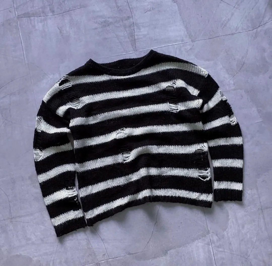 Distressed Junya Watanabe Number Nine Style Striped Knit Sweater LGB Size S - Etsy Canada | Etsy (US)