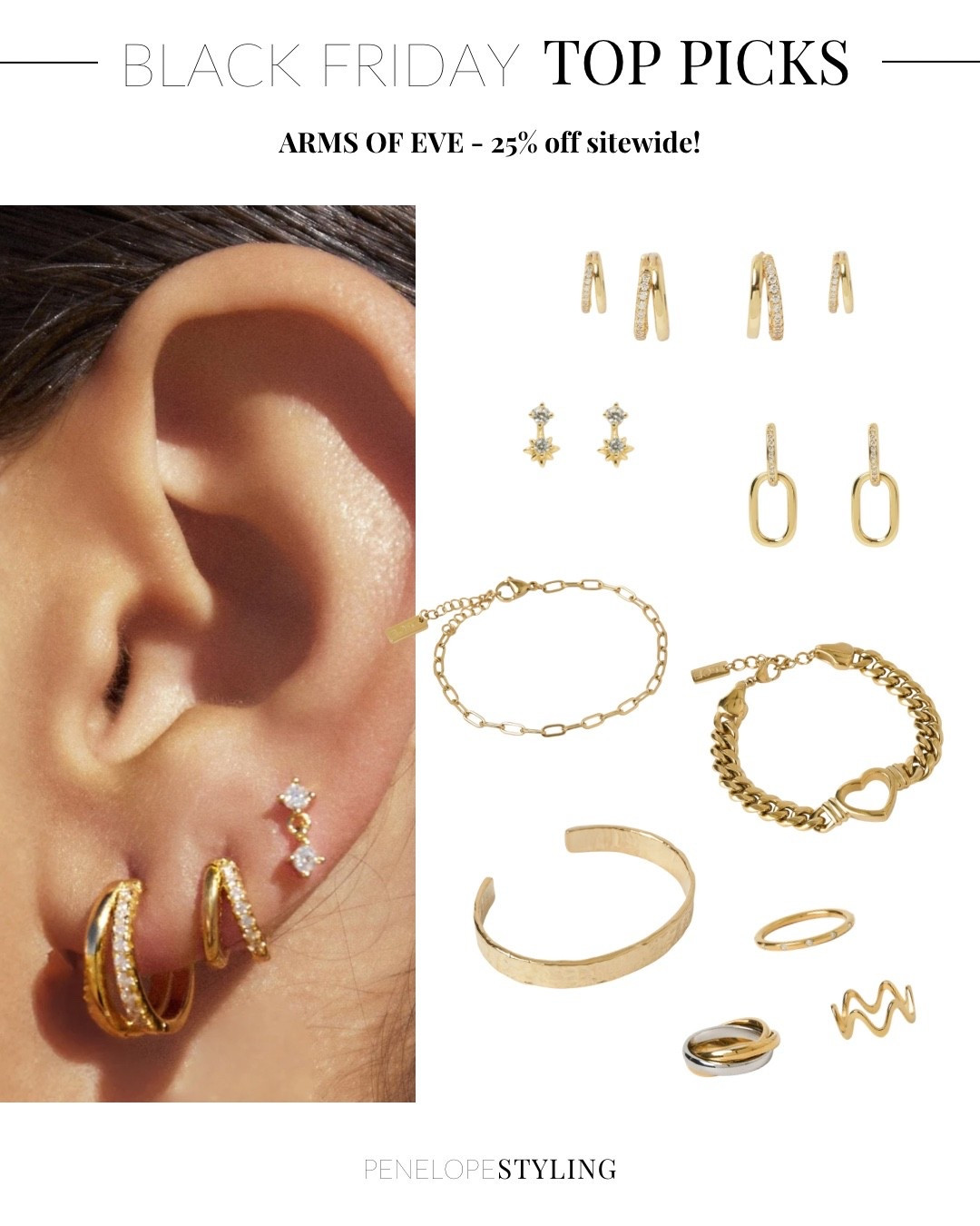 SEVEN days of sale tips - day 3! My top picks from Arms of Eve, one of my fav jewellery brands - get 25% off SITEWIDE !! And they do beautiful gift boxes and packaging so it’s perfect for Xmas pressies 🎁 

#LTKsale #LTKgiftguide #LTKsummer