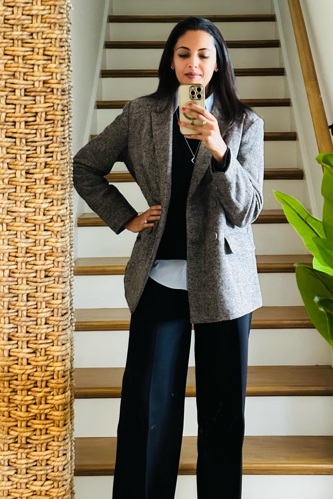 Layers are the key to interesting style! A shirt with a sweater and blazer are perfect for the fall season! Kept me cozy at work all day!

#LTKWorkwear #LTKStyleTip #LTKOver40