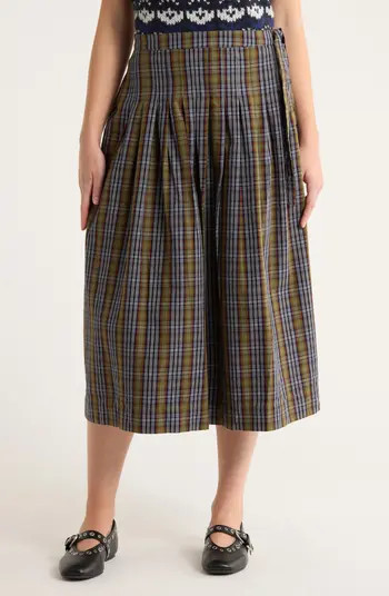 Josie Drop Waist Organic Cotton Midi Skirt | Nordstrom