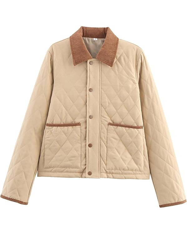 Womens Floral Print Sherpa Fleece Jackets Winter Warm Zipper Cropped Coat Casual Long Sleeve Stan... | Amazon (US)