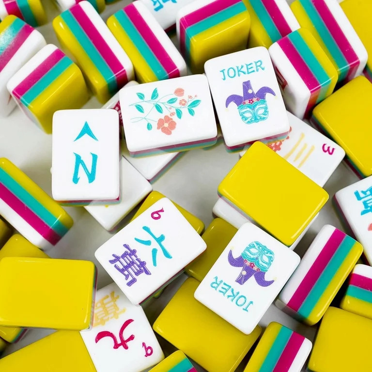 Mahjong set Classic Bold Flower Premium tile game by Mad About Mahj | Walmart (US)