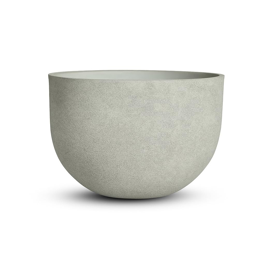 Large Resin Planter Pot for Trees Big Flower – Lightweight Round Plant Pot with Stone-Textured ... | Amazon (CA)