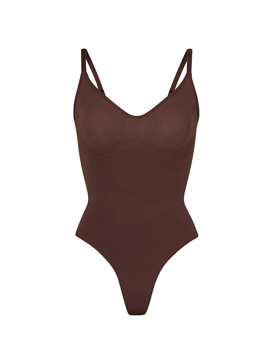 Women's Seamless Sculpt Thong Bodysuit - Cocoa - Size XXL | Saks Fifth Avenue