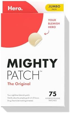 Mighty Patch Original Patch from Hero Cosmetics - #1 Hydrocolloid Acne Pimple Patches for Face, S... | Amazon (US)