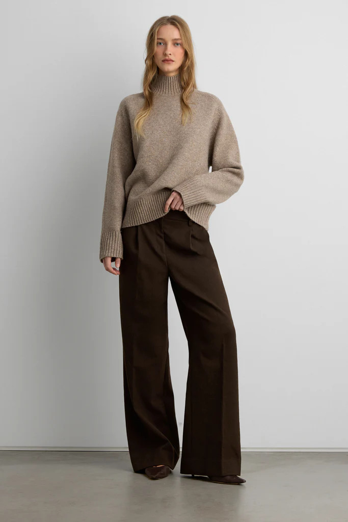 WIDE LEG TROUSER | OAK + FORT