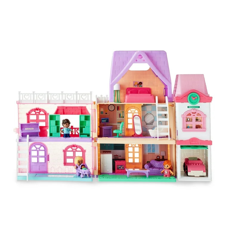 Kid Connection Doll House Play Set, 28 Pieces | Walmart (US)