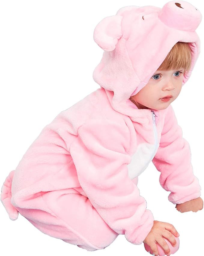 Halloween Baby Costumes Toddler Onesie Infants Romper Boys Girls Animal Dress Up Clothes 2-36 Mon... | Amazon (US)