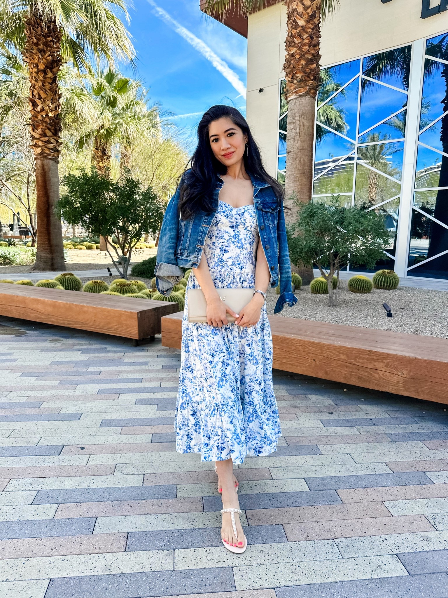 It’s giving spring 🌼 🌸 Love this blue floral midi it’s so breezy and perfect for spring! Runs TTS! Wearing an XS 

#LTKSeasonal #LTKootd