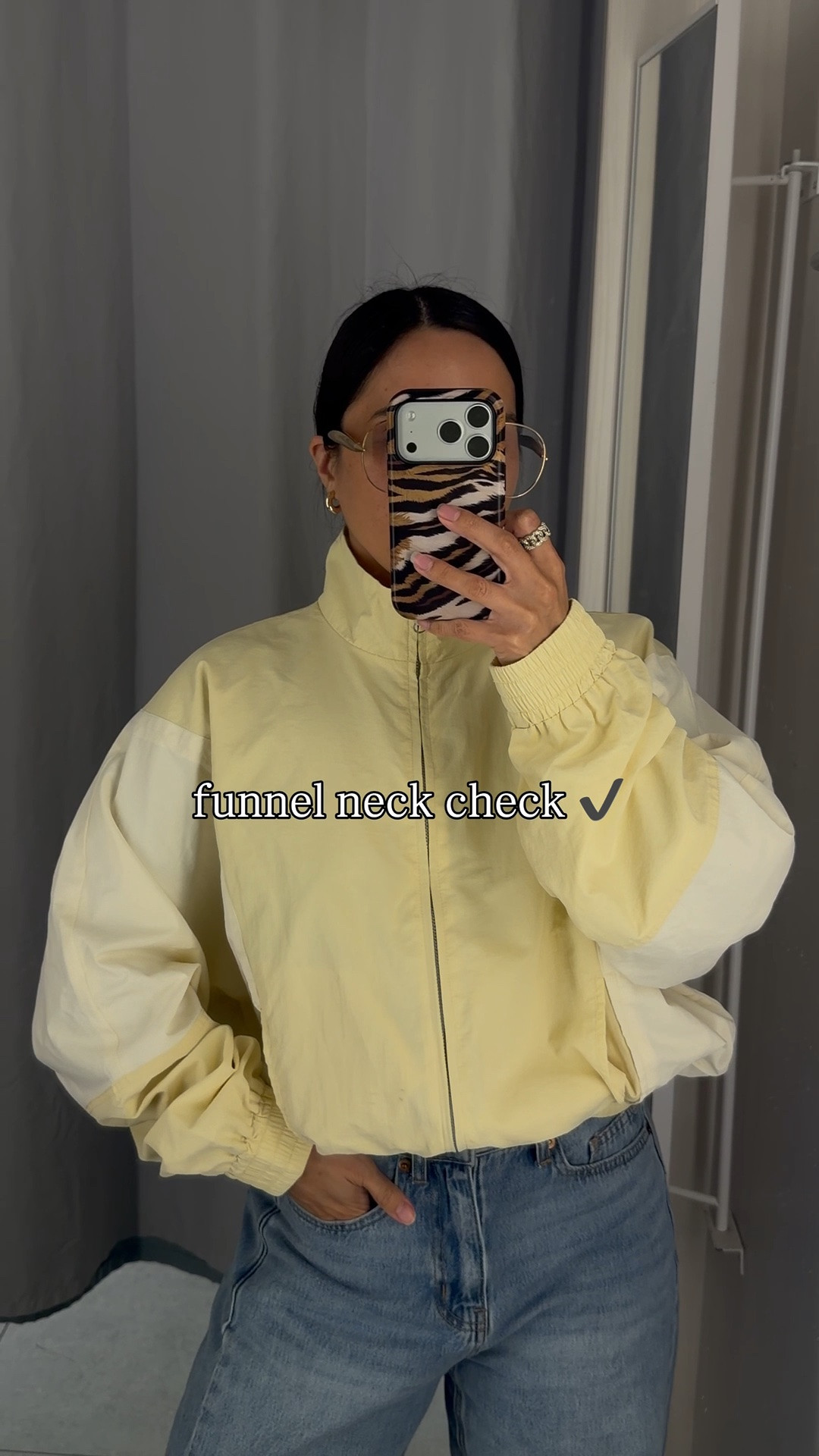 Target killed it with this funnel neck track jacket!! Wearing a m for an oversized fit. Also comes in brown.

#LTKootd #LTKPetite #LTKSeasonal