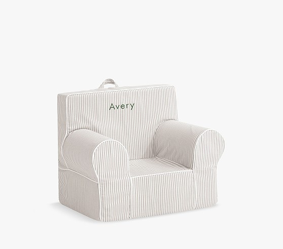 Anywhere Chair®, Oatmeal Oxford Stripe Slipcover Only | Pottery Barn Kids